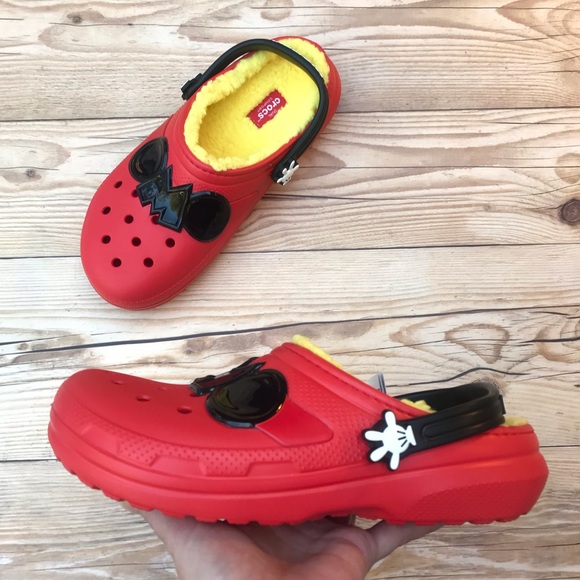 Crocs Classic Lined Disney Mickey Mouse Clog - Picture 1 of 16